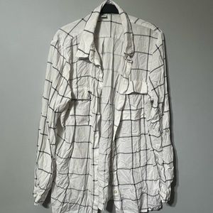 Button down grid shirt